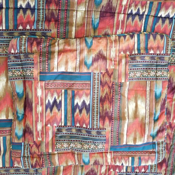 Croscill Home Fashions Cheyenne TWIN comforter blanket 2 shams southwest Aztec - Picture 4 of 11
